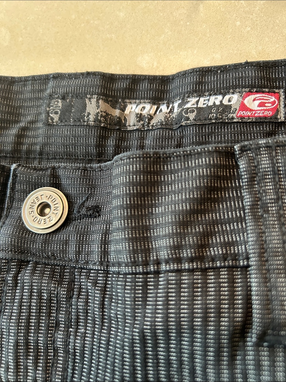 Point Zero textured black jeans 36